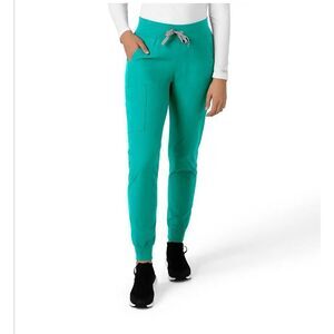 Carhartt Force Essentials Jogger Scrub Pants Teal Blue Women’s Medium TALL